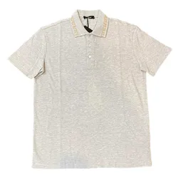 Áo Polo Nam Versace Logo Printed Màu Xám