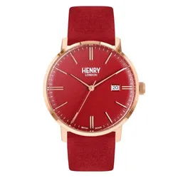 Đồng Hồ Unisex Henry London HL40-S-0366 Màu Đỏ