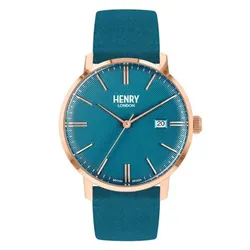 Đồng Hồ Unisex Henry London HL40-S-0372 Màu Xanh