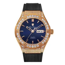 Đồng Hồ Nam Olym Pianus Fusion Diamond Watch OP990-45ADDGR-GL-X Màu Vàng Hồng N-WS