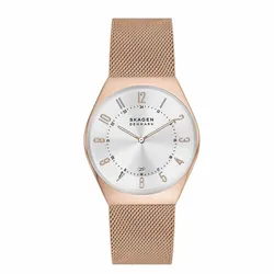 Đồng Hồ Nam Skagen Grenen Stainless Steel Mesh Watch SKW6818 Màu Vàng Hồng