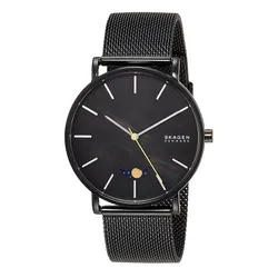 Đồng Hồ Nam Skagen Hagen Stainless Steel Mesh Watch SKW6800 Màu Đen