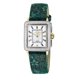 Đồng Hồ Nữ Gevril GV2 Women's Padova Gemstones Swiss Diamond Watch 12334F Màu Trắng Xanh