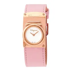 Đồng Hồ Nữ Salvatore Ferragamo Boxyz Quartz White Dial Ladies Watch SFHS00520 Màu Hồng