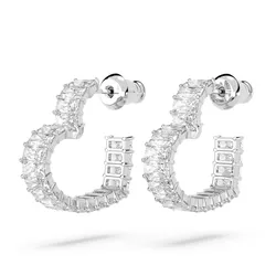 Khuyên Tai Nữ Swarovski Matrix Hoop Earring 5653170 Màu Trắng