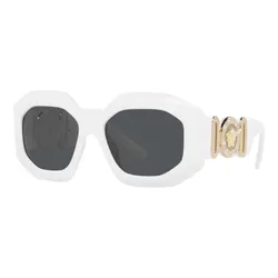 Kính Mát Nữ Versace Dark Gray Irregular Sunglasses 0VE4424U 314/8756 Màu Xám Đậm