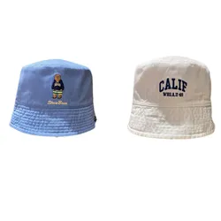Mũ WHOAU Bucket Club Steve Hai Mặt Màu Xanh - Trắng