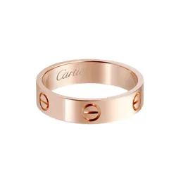 Nhẫn Nam Trơn Cartier Love Không Kim Cương 5.5mm Màu Vàng Hồng (Chế Tác)