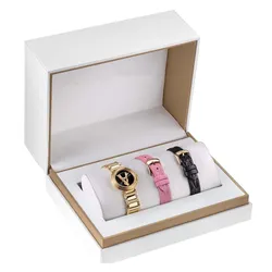 Set Đồng Hồ Nữ Versace Virtus Mini Duo Watch Black 3 Dây