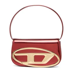Túi Đeo Vai Nữ Diesel Shoulder Bag Leather P01064PS202 Màu Đỏ Metalic