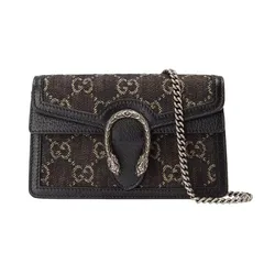 Túi Đeo Vai Nữ Gucci Dionysus GG Super Mini Bag Màu Đen