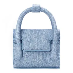 Túi Xách Tay Nữ Find Kapoor Marty Bag 12 Denim - Light Indigo Màu Xanh Nhạt