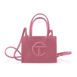 Túi Xách Tay Nữ Telfar Small Shopping Bag Corned Beef Màu Hồng
