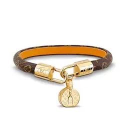 Louis Vuitton VIVIENNE bracelet Dark brown Cloth ref285420  Joli Closet