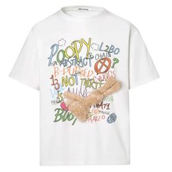 Áo Phông 13 De Marzo Street Graffiti Slang White T-Shirt FR-JX-525 Màu Trắng Size S