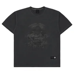 Áo Phông Acmé De La Vie ADLV Pokemon Isanghaessi Evolution Pigment Short Sleeve Tshirt Charcoal  Màu Than Chì