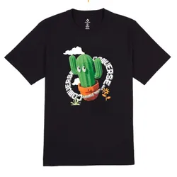 Áo Phông Converse Animated Cactus Graphic Tee - 10023995-A02 Tshirt Màu Đen