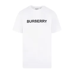 Áo Phông Nam Burberry White With Logo Printed – 8055309 Tshirt Màu Trắng