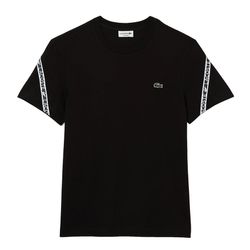 Áo Phông Nam Lacoste Men's Regular Fit Printed Bands T-Shirt TH9873031 Màu Đen Size 2