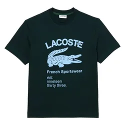 Áo Phông Nam Lacoste Men's Relaxed Fit Crocodile T-Shirt TH0085 Màu Xanh Lá Size L