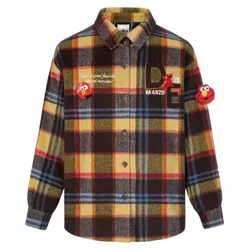Áo Sơ Mi 13 De Marzo Elmo Woolen Shirt Coat FR-JX-880 Phối Màu Size S