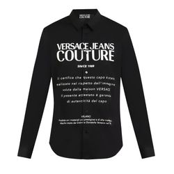 Áo Sơ Mi Nam Versace Jeans Couture Black Logo Printed - 73GAL2S8 CN001 899 Màu Đen