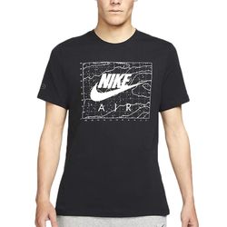 Áo Thun Nam Nike Casual Sports Breathable Chest Printing Short Sleeve Black Tshirt DM6340-010 Màu Đen