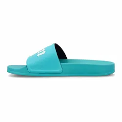 Dép Nam Palm Angels Light Blue With White Logo PMIC001S23PLA0014001 Màu Xanh