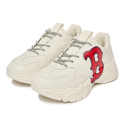Giày Thể Thao MLB BigBall Chunky A Classic 3D Logo Boston Red Sox Ivory 3ASHCS12N-43RDS Phối Màu Trắng Đỏ Size 235