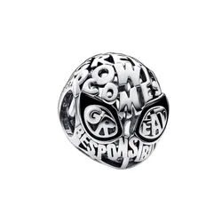 Hạt Vòng Charm Pandora Marvel Spider-Man Mask 792351C01 Màu Bạc