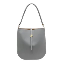 Túi Đeo Vai Burberry Cloud Grey Leather Anne Hobo Màu Xám