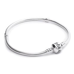 Vòng Đeo Tay Pandora Moments Snake Chain Bracelet 590702HV Màu Bạc Size 17