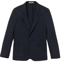 Áo Khoác Blazer Nam Lacoste Men's Stretch Wool Twill In Marine Blue Màu Xanh Đậm Size 46