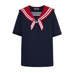Áo Phông 13 De Marzo Bear Sailor T-Shirt Estate Màu Xanh Navy Size M