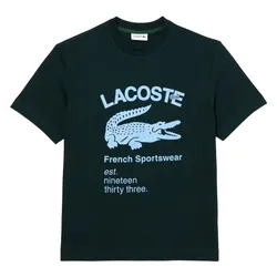 Áo Phông Nam Lacoste Men's Relaxed Fit Crocodile T-Shirt TH0085 Màu Xanh Lá Size XL