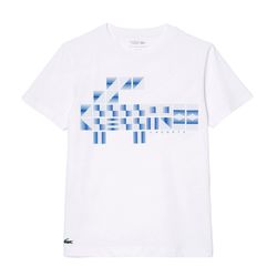 Áo Phông Nam Lacoste Men's Sport X Novak Djokovic Printed Tshirt TH9320 Màu Trắng