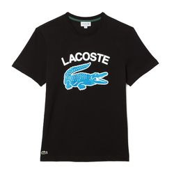 Áo Phông Nam Lacoste Regular Fit Xl Crocodile Print Tshirt TH9681-00 Màu Đen