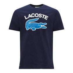 Áo Phông Nam Lacoste Regular Fit Xl Crocodile Print Tshirt TH9681-00 Màu Xanh Navy Size L