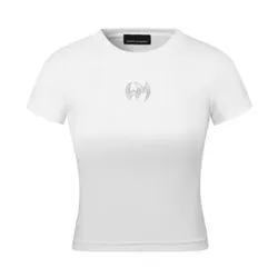 Áo Phông Nữ Weird Market Pickleball Backless Logo Top White Tshirt Màu Trắng Size S