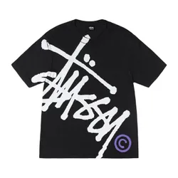 Áo Phông Stussy Big Basic Pigment Dyed T-Shirt Màu Đen Size 2XL