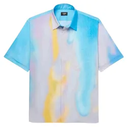 Áo Sơ Mi Nam Fendi Multicolor Shirt Màu Xanh Tím