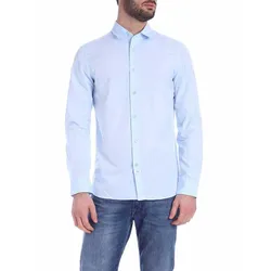 Áo Sơ Mi Nam Kenzo Seasonal Black Shirt In Light Màu Xanh Blue