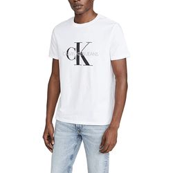 Áo Thun Nam Calvin Klein CK Logo Tshirt Màu Trắng