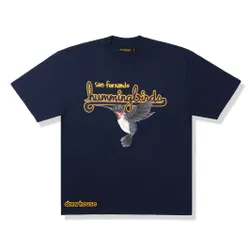 Áo Thun Unisex Drew House Humming Bird SS Navy T-Shirt Màu Xanh Navy