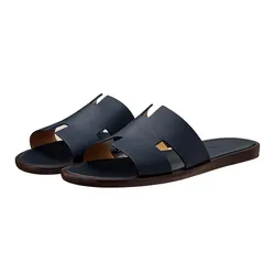 Dép Hermès Izmir Sandal Marine Màu Xanh Navy Size 40