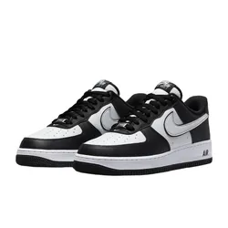 Giày Thể Thao Nam Nike Air Force 1 Low White Swoosh Panda DV0788-001 Màu Đen Size 42