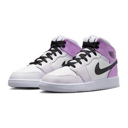 Giày Thể Thao Nike Air Jordan 1 Mid GS ‘Barely Grape’ DQ8423-501 Màu Trắng Tím