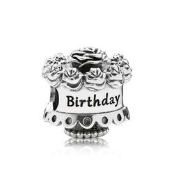 Hạt Vòng Charm Pandora Birthday Cake 791289 Màu Bạc