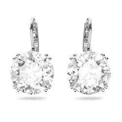 Khuyên Tai Nữ Swarovski Millenia Drop Earrings Round Cut, White, Rhodium Plated 5628351 Màu Trắng Bạc