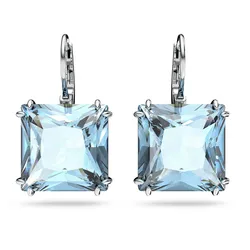 Khuyên Tai Nữ Swarovski  Millenia Drop Earringssquare Cut, Blue, Rhodium Plated 5619472 Màu Xanh Blue